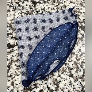 NWOT . . .  Edward Armah Men's Reversible Silk Pocket Round